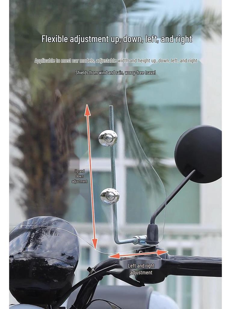 Kryt na čelní sklo s vysokým rozlišením, odolný proti dešti a větru, pro elektrická vozidla a motocykly