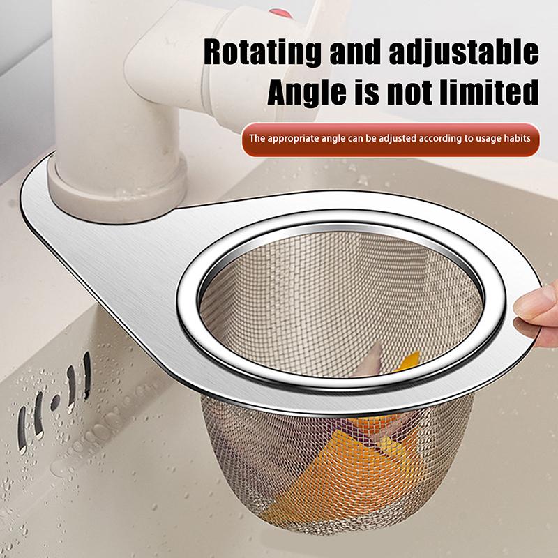 1 Pcs Swan Sink Strainer Basket Stainless Steel Corner Sink Strainer Kitchen Sink Drain Basket For Kitchen Sink