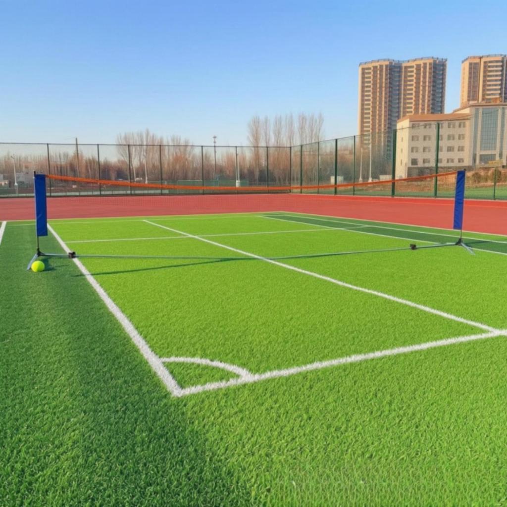 Sports Net with Steel Frame Portable Practice Metal Represent Backyard