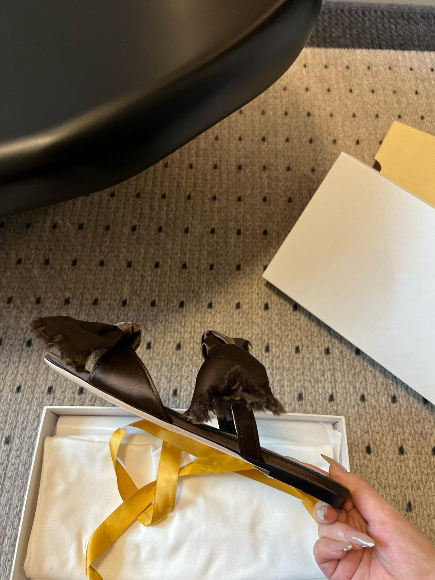 

Fashion Bow-Shaped Slippers For Women S High School In The Summer New Retro Satin Flat Bottom One-Line Flip-Flops Witlip-Flops For Women 34