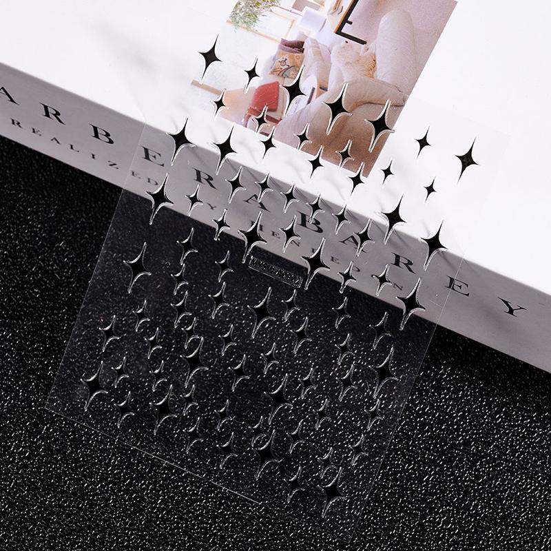 9Pcs/Set 3D Colourful Star Nail Art Sticker Geometry Star Sticker Diy Transfer Decal Designs Nail Accessories