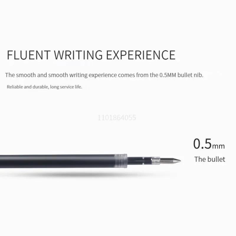 6Pcs 0.5mm Retractable Gel Pens Set Black/blue Ink Ballpoint Writing Office Business Signature School Supplies Stationery, Pen