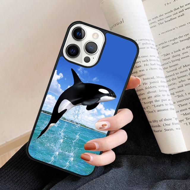 Novelty Killer Whale phone Case Cover For iPhone 17 Air 16 15 14 Plus for apple 16 11 12 13 Pro Max coque