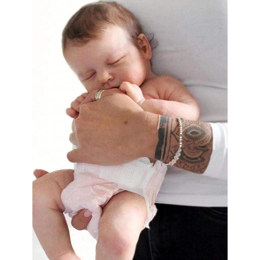 Bambola Reborn Ragazza a corpo intero in vinile di silicone Bambola Neonato per bambini