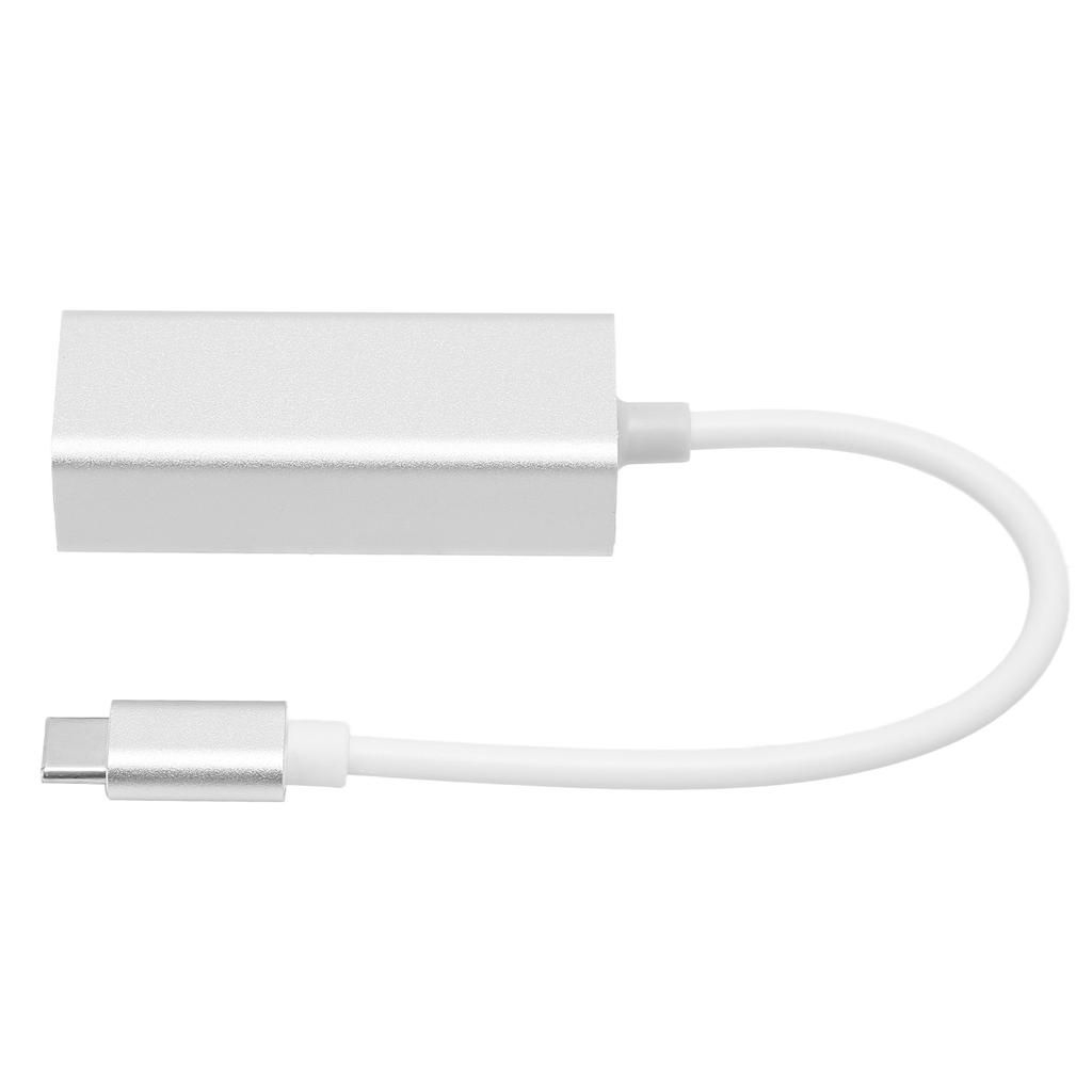 Type C to RJ45 Adapter 100M 1000M Drive Free Hot Plug Aluminum Alloy Wired USB C to Ethernet Adapter for Computer