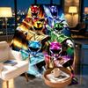Mighty Morphin Power Rangers Print Blanket - Soft & Comfortable, for Bedroom, Travel, Sofa, Home Decoration - Birthday Christmas Gift for Friend