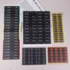 Weight Stack Labels 4.5Kg To 150Kg Black Background White Number Weight Stickers For Fitness Equipment Gym Strength Training