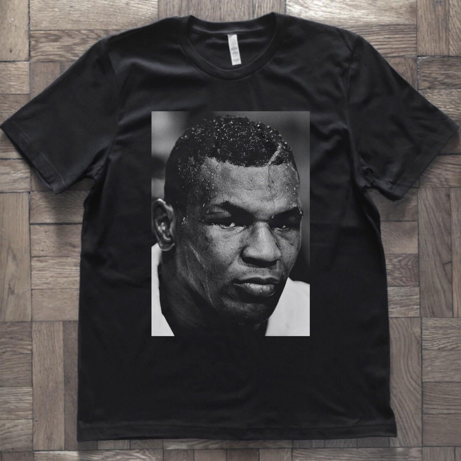 Boxer Mike Tyson Vintage Boxing Fans Gift Mens T Shirt New 100 Cotton Short Sleeve ONeck Casual Unisex Tshirt Size S3XL S