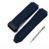 Cinturino in Gomma 25*19mm Per HUBLOT BIG BANG Silicone 17x25mm Impermeabile Cinturino da Uomo con Chiusura a Farfalla Strumento Cinturino Bracciale