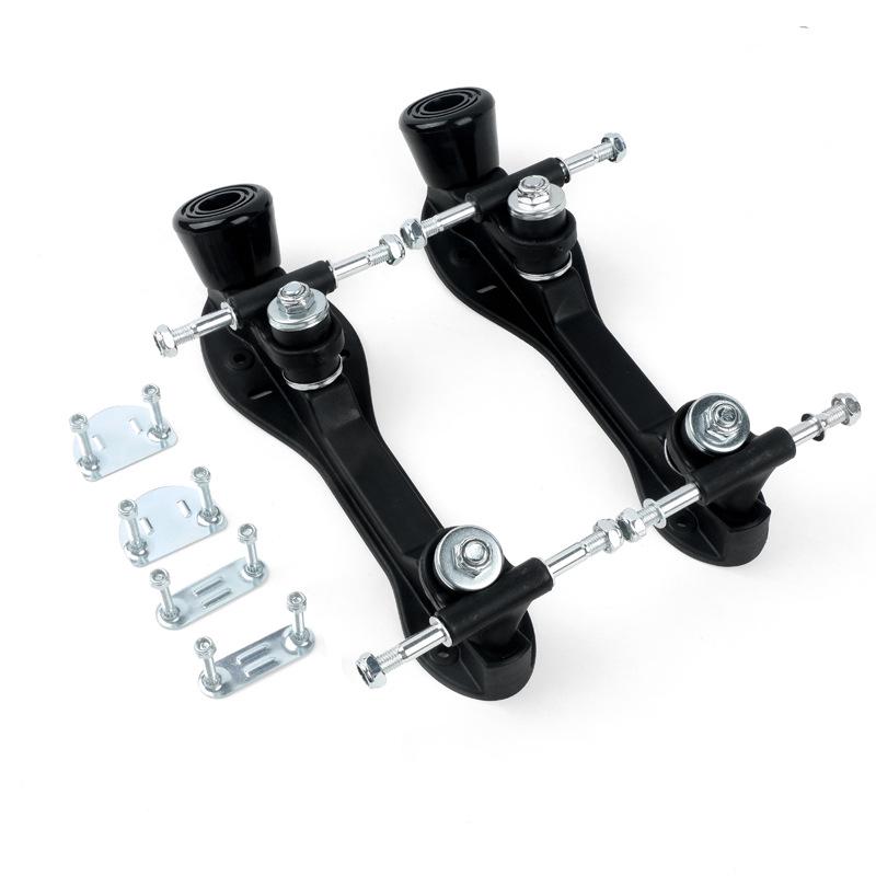 

Регулируемая двухрядная база для роликовых коньков с тормозом - Треугольный кронштейн для четырех колес Size 6 (Fits 41-42)