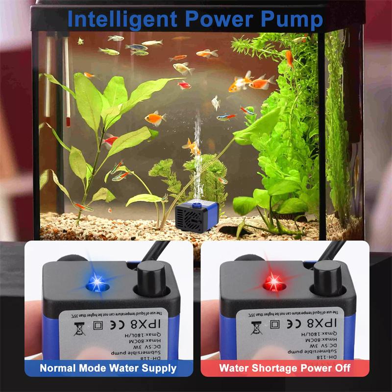 Dc 5V Usb Mini Submersible Water Pump For Pet Fountain, Aquarium Fish Tank, Pond, Fountain, Hydroponics