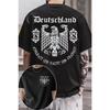 2026 Summer Hot Sale Fashion Deutschland Graphic T Shirt Men Women Hip Hop Streetwear T-shirt Y2K Gothic Cotton Oversized T-shirts
