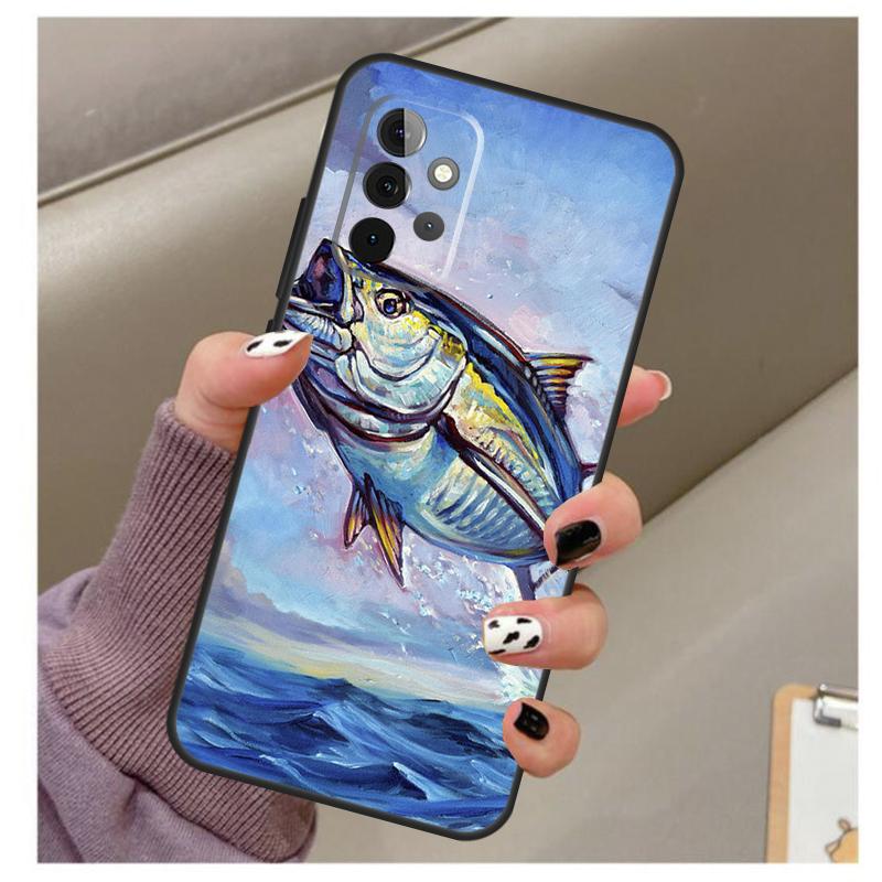 Bluefin Tuna Case For Samsung Galaxy A33 A13 A53 A34 A54 A14 A15 A16 A26 A36 A56 A12 A32 A52 A06 A35 A55