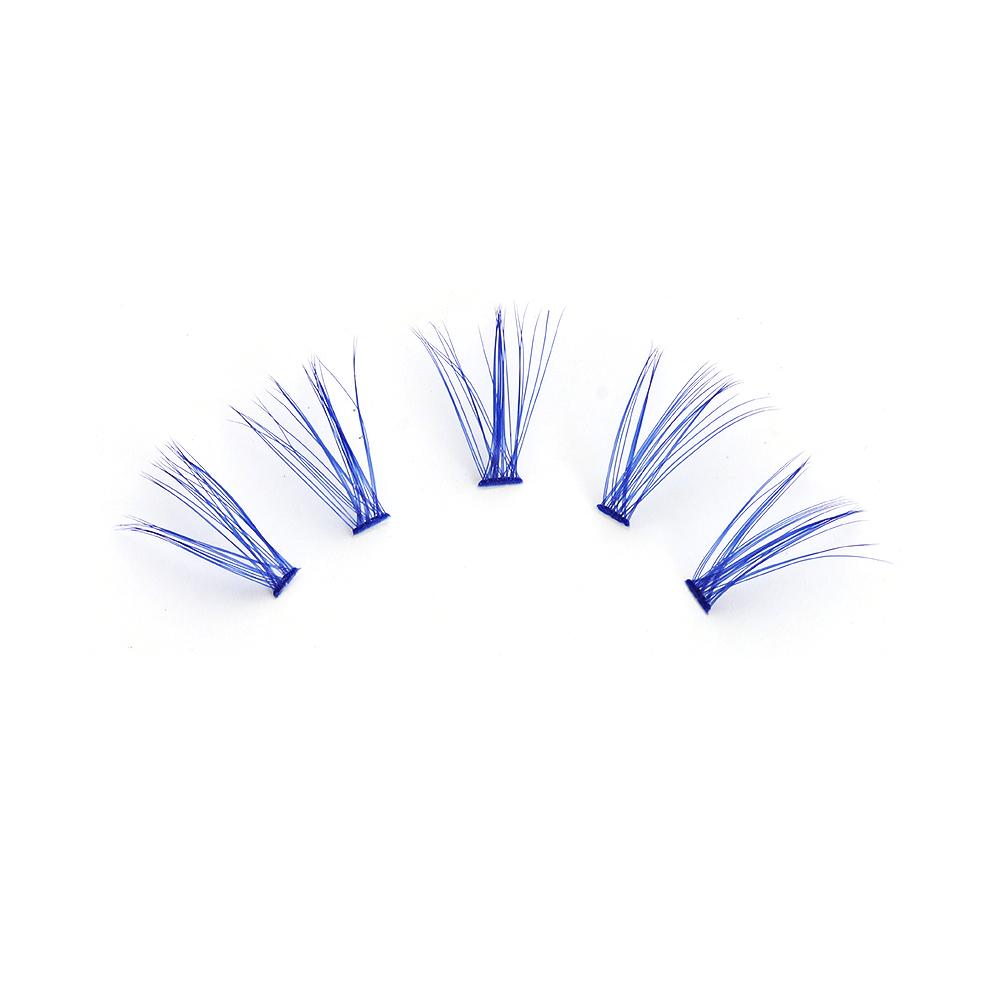 140 PCS Mixed Colors Colored Lashes Extensions Individual DIY Lashes Cluster Eyelashes Women