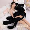 Black Cat Plush Pillow Large Soft Toy For Bedside Decor And Gift Idea