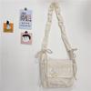 Chic Fresh Daisy Canvas Shoulder Bag For Women Soft And Sweet Cotton Linen Tote Bag