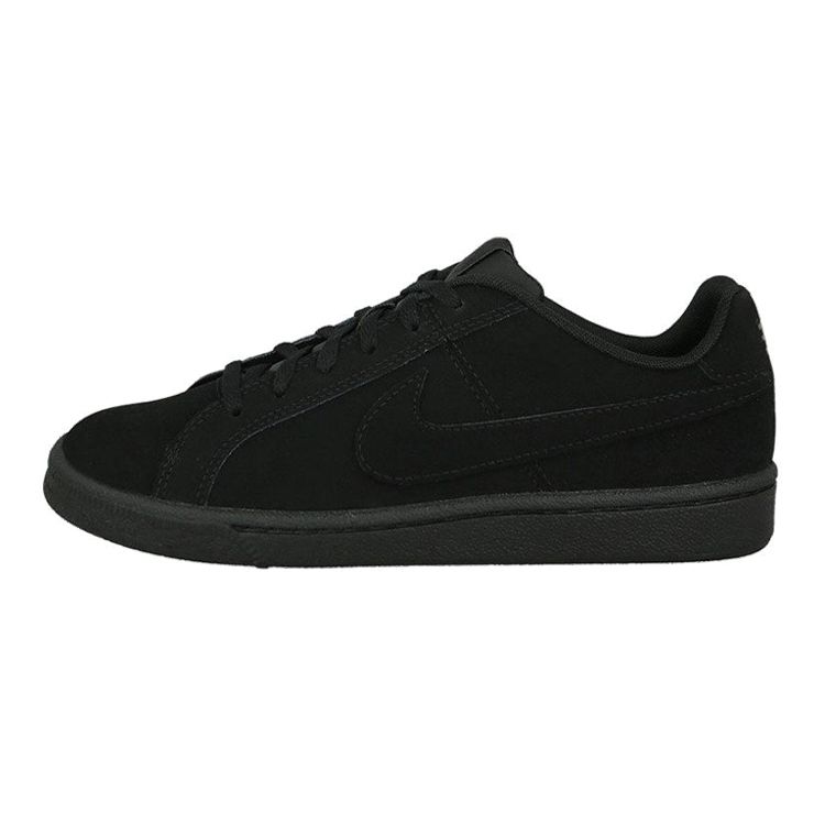 Nike Court Royale Synthetic Leather Casual Comfortable Durable Non-Slip Low-Top Kids Skate Shoes Kids Sneaker Black 833535-001
