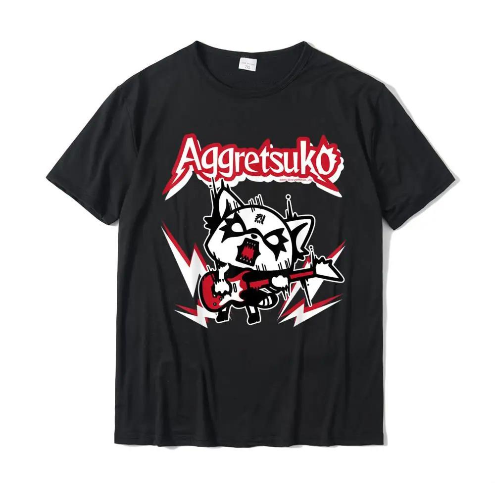 

Aggretsuko Rocker Rage Tee Shirt Casual Custom Tops T Shirt New Design Cotton Women Top T-Shirts Plus Size 70905 4XL