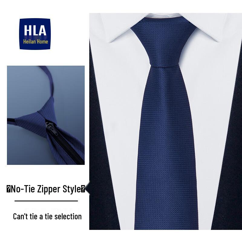 HLA Men s Pre-Tied Zipper Formal Tie One Size