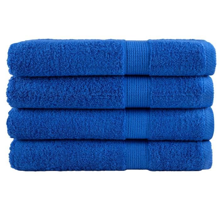 VidaXL Serviettes de Sauna de Qualité Supérieure 4 pcs, Paréos de Sauna, Draps de Bain, Serviettes de Douche Salle de Bain 137195