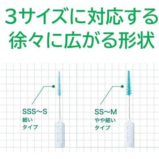 GUM Periodontal Care Soft Pick Interdental Brush Rubber Type Case Size SSSS Thin 40 pieces x 4 packs + bonus included