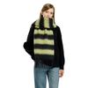 Striped Winter New Thickened Warm Scarf Women's Simple High Sense Versatile Fashion Fringed Scarf Shawl