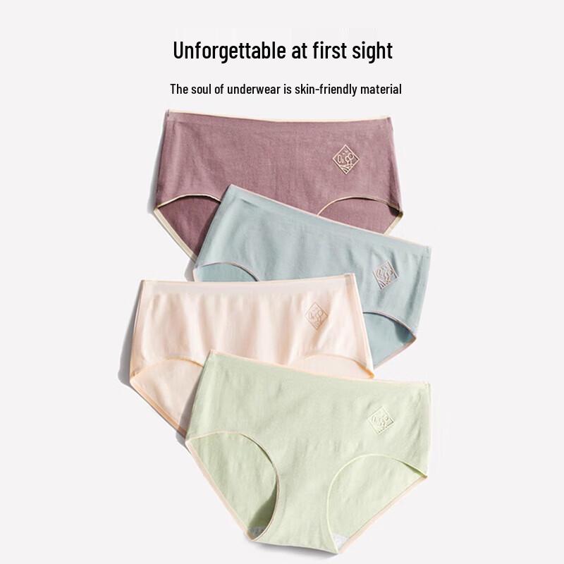 

LangSha Women s Cotton Antibacterial Yoga Briefs (4-Pack)