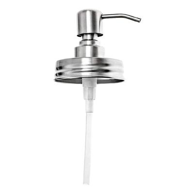 Rustproof Sturdy Stainless Steel Masons Jar Soap Dispenser Lid Pumps Accessory Convenient for 16 Oz Regular Mouth