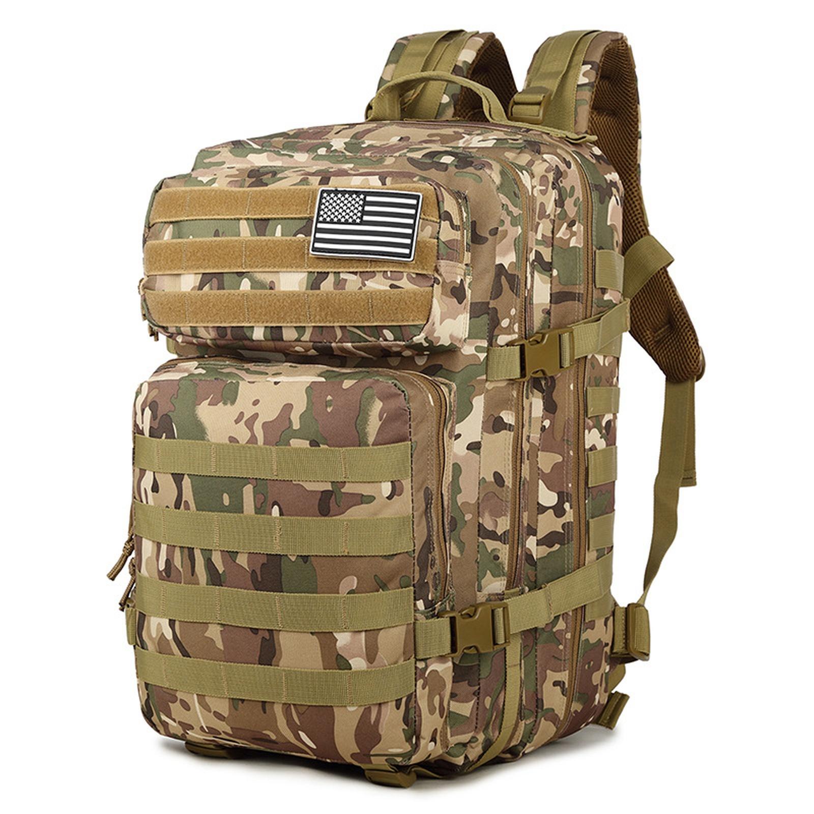 

45L Molle Backpack Hunting MOLLE Rucksack Fitness Men s EDC Outdoor Hiking Backpack Camouflage Large Capacity One Size