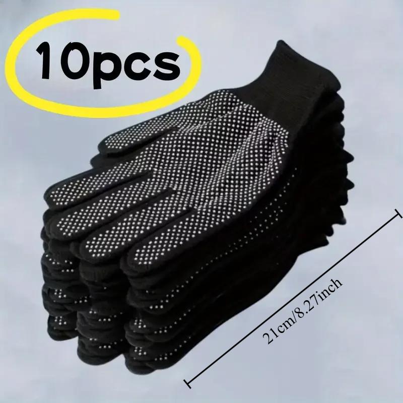 

Non-Slip Dotted Work Gloves Set Breathable Knit Safety Gloves for Gardening Construction & Daily Use