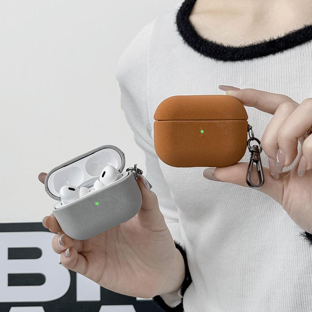Velvet Texture Protective Hard Case for Apple AirPods Pro 2nd/3rd/4th Gen Bluetooth Earphones.