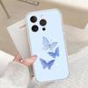 B-Schönes Schmetterlings-Handyhülle Für IPhone 17 16 15 14 Plus 13 12 11 Pro Max Handy-Rückseite Transparente Stoßfeste Hülle
