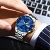 POEDAGAR Luxury Man Clock Waterproof Luminous Week Date Fashion Men's Wristwatch Stainless Steel Business Quartz Watches For Men