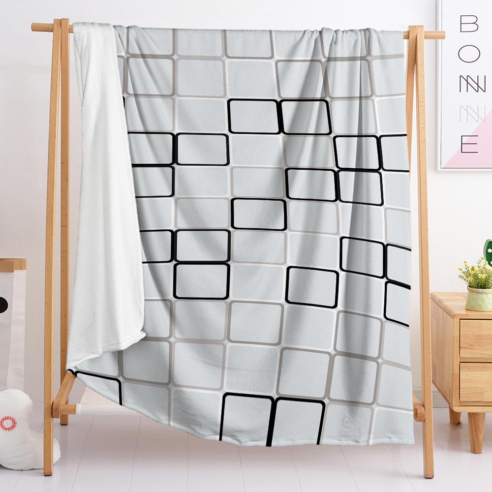Flannel Blanket Bedroom Blanket European And American Size Blanket Digital Printing