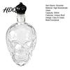 Skull Whiskey Decanter Decanter 500ml Gothic Glass Bottle with Stopper Halloween Bar Accessories Spirit Dispenser for Home Bar Creepy Liquor