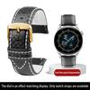 Calfskin strap Bracelet Carbonfiber Grain Watchband 18mm 20mm Red Orange Stitching Watch Band 21mm 22mm 23mm 24mm Watch Strap