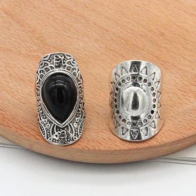 Set da 4 pezzi, anello unisex in stile bohémien, super cool e resistente all'usura, per feste