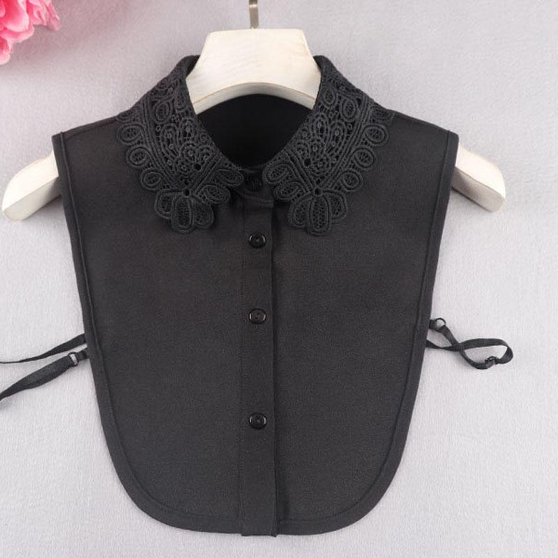 Białe Sztuczne Kołnierzyki Dla Kobiet Krata Klapa Odpinany Kołnierzyk Koszula Koronka Stójka Fałszywy Kołnierzyk Kobieta Zdejmowany Krawat Nep Kraagie