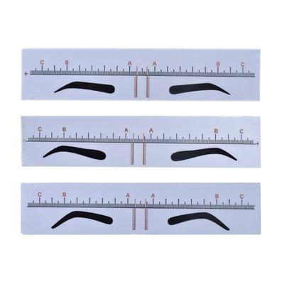 Professional Eyebrow Measurement Position Ruler Guide Device Achieve Balanced Brow Shape Makeup Measure Stencil 10 Pack