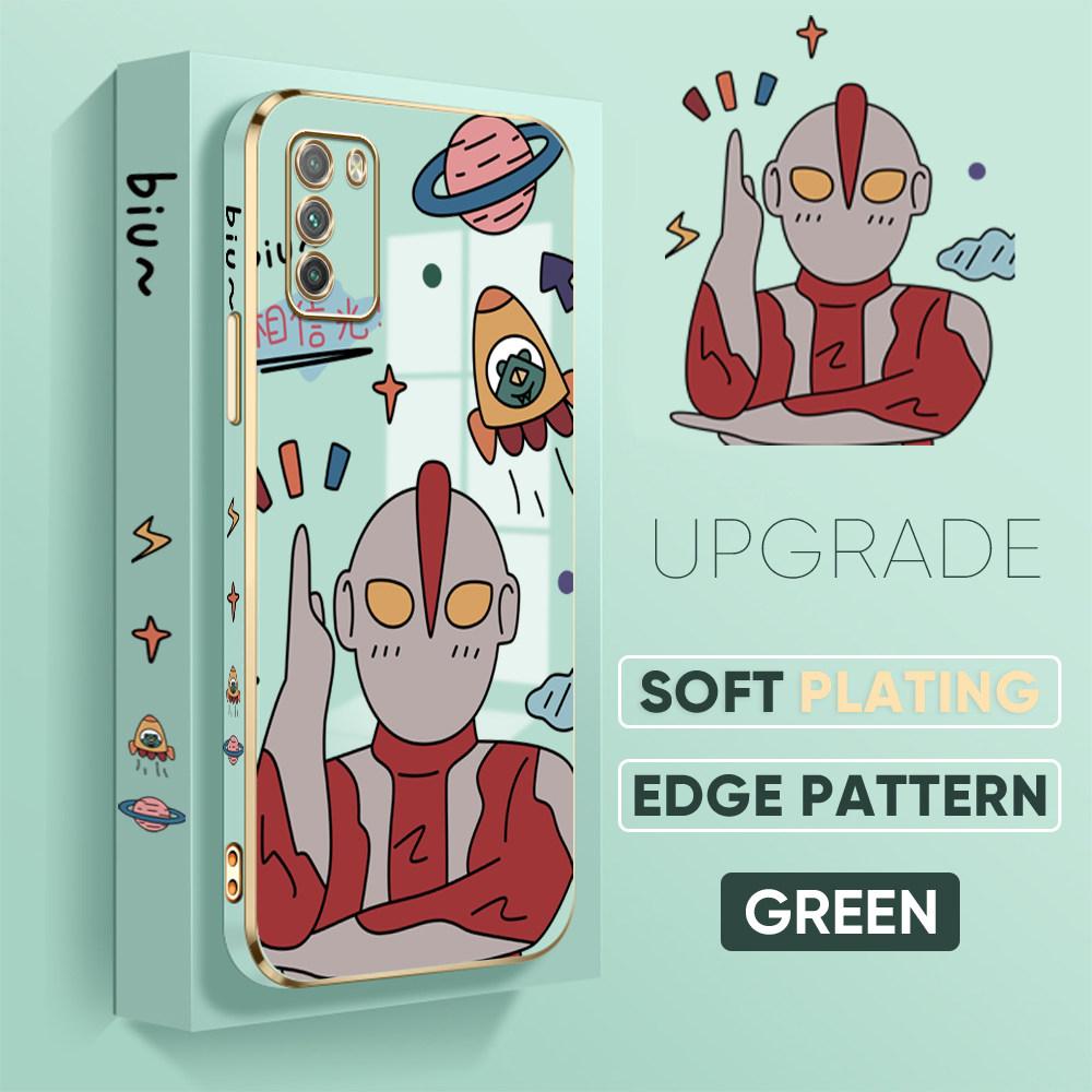 Bunte Druckmuster Quadratisches Randmuster Gehäuse Überzogene Telefonschale Luxus Überzogene Weiche Telefonhülle für Huawei Honor Xiaomi Redmi