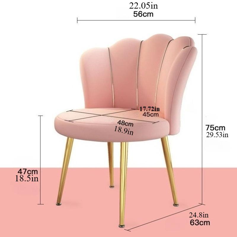 Elegant Tufted Dressing Stool for Bedroom Girls Women, Upholstered Princess Accent Desk Chair for Office Study