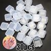 Transparent Plastic Mini Square Storage Box Covers Small Case for Pill Jewelry Earrings Dustproof Storage Pack Boxes