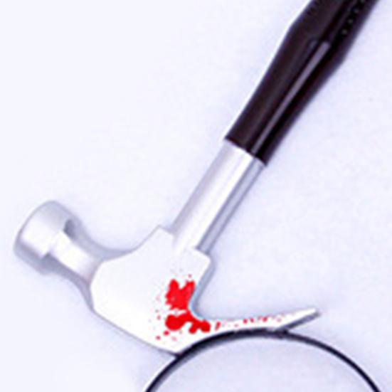 Halloween-Grusel-Stirnbänder, hohe Elastizität, verschleißfest, Kostümzubehör durch den Kopf, Halloween-Grusel-Zombie-Axt-Scheren-Stirnband für Festivals