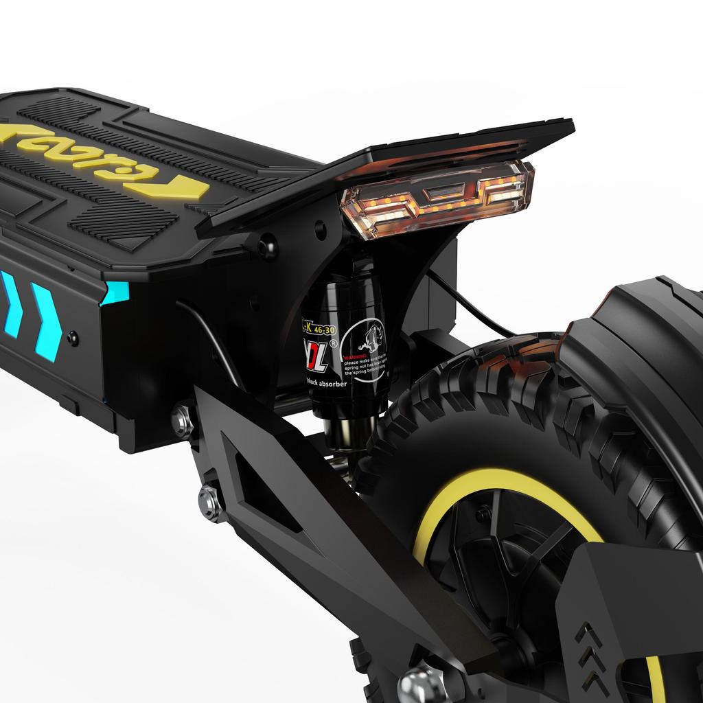 Patinete elétrico dobrável OOTD T10 pro, motor de 2600W, bateria de 52V 23,4Ah, velocidade máxima 65 km/h, autonomia de 80km, pneus de 11 polegadas