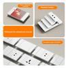 Type 118 3-Pin Plug British Standard PC USB Wall Socket with Touch Panel Durable Power Switch Socket