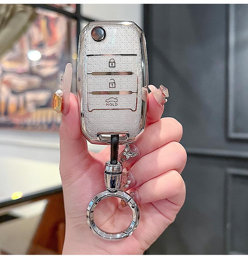 Kia Key Cover: Compatible with K3, Sportage, K5, K2, K4, KX3, KX5, KX1, Sorento, Telluride, Seltos - New Style.