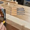 4Pcs 6/24mm Carving Wood Chisels Professional Gouge Curved For Carpentry Sculpture Carve Craft Woodworking Tool