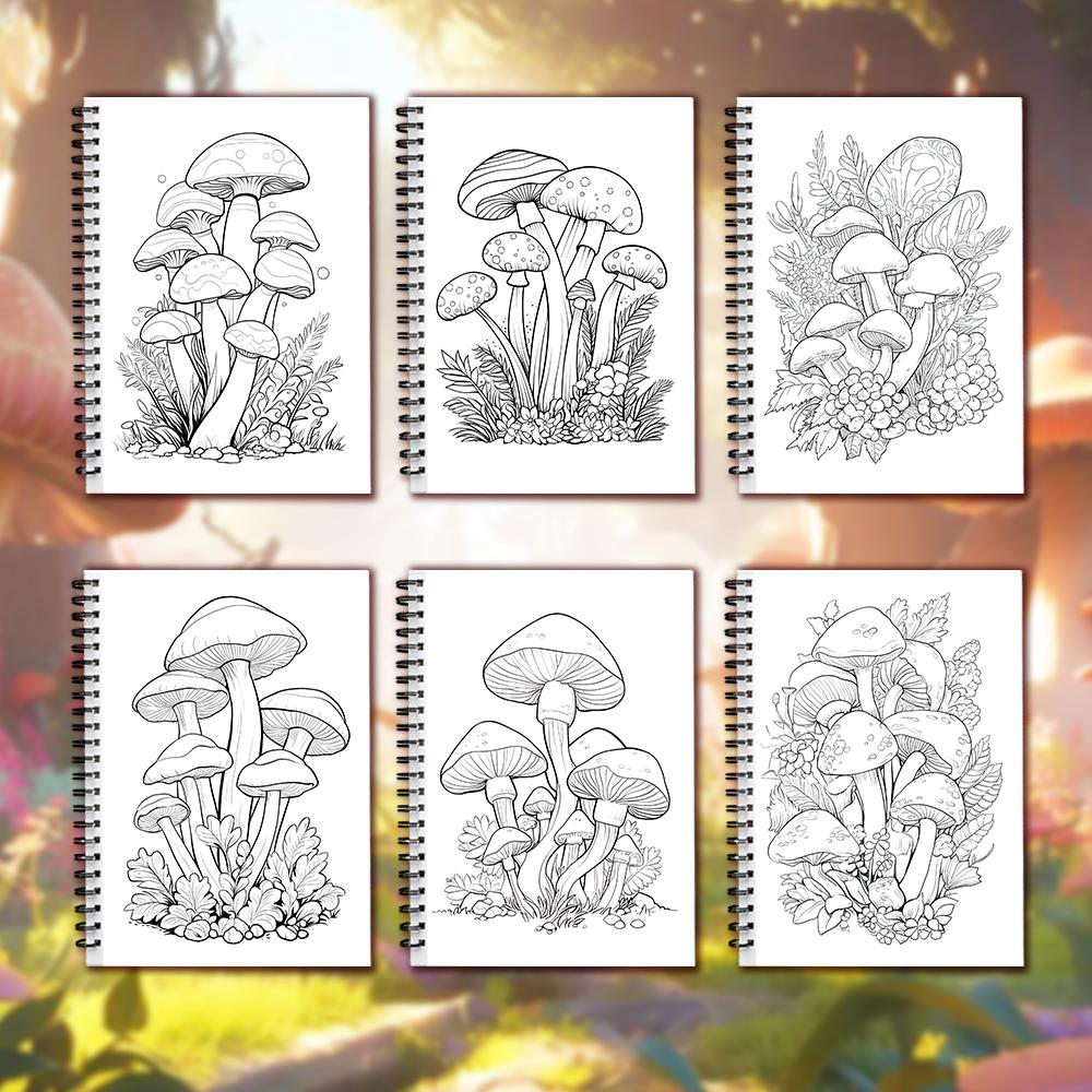 Spiral Coloring Book -30 Sheets Adult Coloring Book, 11.2 X 8.3 Inches, 100g Thick Paper, Drawing Book, Homecoming Holiday Gift