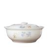 Large Ceramic Soup Bowl with Lid and Spoon