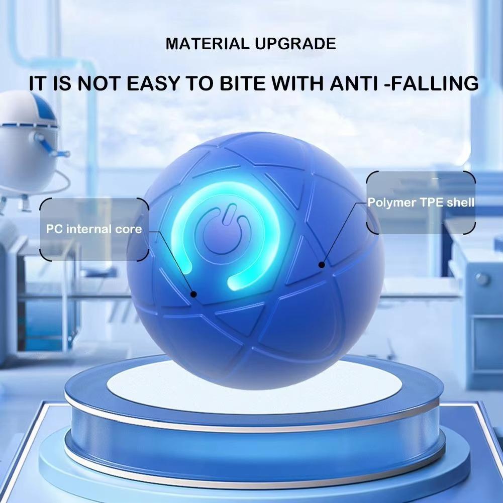 Pet Toy Ball Automatic Moving Dog Toy Ball Smart USB Jumping Rotating Electronic Interactive Dog Chew Toy Ball for Puppy Product